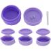 Travel Silicone Makeup Containers Trinkets Pills Silicone Cream Jars with Spoon Leakproof Portable for Outdoor (Purple) - Buy Online on GoSupps.com