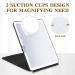 3.5 Inch Round 10X & 20X Magnifying Mirror for Makeup, Eyebrow Tweezing, Blackhead Removal - Includes 2 Suction Cups and Scissors (White) - Buy Online on GoSupps.com