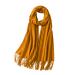 Winter scarf women cotton classic poncho scarves for cold weather with button ladies scarf poncho one size yellow