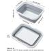 AUTODECO 2 Pack Collapsible Sink with Handle Towel - 2.37 Gal Foldable Wash Basin for Camping, Hiking, Dishes - Gray - Buy Online on GoSupps.com