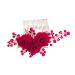 Mikinona Rose Hair Comb Bridal Hair Side Comb Wedding Hair Side Comb Bride Hair Side Comb Wedding Hair Comb Bridesmaid Hair Comb Hair Jewelry Comb Hair Decoration Hair Fork Red Zinc Alloy