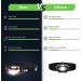 Rechargeable High Lumen Headlamp with 5 Modes - Waterproof LED Headlight for Camping, Hiking, Hunting, Running - White/Red Light - Buy Online on GoSupps.com