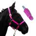 Halter for horses with rope |Leading knitting horse with halter |Haler Shetty pony thoroughbred Full X-Full with rope (pink mini shetty) Pink Mini Shetty