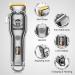 Buy Professional Waterproof Hair Clippers for Men | Cordless Grooming Kit with 8 Guide Combs - Buy Online on GoSupps.com