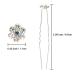 BETITETO Rhinestone Flower Hair Pins - 40 Pcs Crystal Wedding Bridal Accessories (White) - Buy Online on GoSupps.com