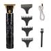 Vintage T9 Cordless Professional Mens Hair s with Embossed Skull | Cordless T-Blade Hair Trimmer for Mustaches Nose Hair and Detailing and Grooming Yoohee Black