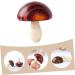 TEHAUX 4pcs Colorful Mushroom Wood Carving Keychains Outdoor Accessories Keychain Pendant Crafts Automatic - Buy Online on GoSupps.com