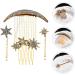 DOITOOL Star Hair Barrettes 1 Set Star Moon Hairpin Metal Bridesmaids Comb Headwear for Women Rhinestone Hair Clips Hair Jewelry Crystal Decor Moon Decorations Tiara Alloy Hair Comb - Buy Online on GoSupps.com