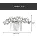 Luckious Wedding Hair Comb Wedding Hair Comb Hair Slides Rhinestone Hair Piece Bridesmaid Accessories - Add Sparkle and Elegance to Your Big Day! flower - Buy Online on GoSupps.com