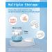 Denture Bath Case with Leak Proof Portable Cup | Denture Cleaning Kit with Brush, Carabiner, Strainer & Mirror | Blue Retainer Case for Aligner, Mouth Guard - Buy Online on GoSupps.com