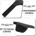 minkissy Barber Salon Faces Shields - Plastic Hairdressing Haircut Reusable Hairspray Faces Shields Hair Spray Protector for Hairdressing Hair Cutting Makeup Black - Buy Online on GoSupps.com