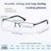 Buy EYECEDAR 5-Pack Men's Reading Glasses - Metal Half Frame Spring Hinges 2.50 Magnification - Stylish & Comfortable Eyeglasses - Buy Online on GoSupps.com