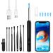NURSETEK Ear Wax Removal Ear Cleaner with 1080P HD Camera Ear Wax Cleaner with 8pcs Ear Set Ear Wax Removal Tool Camera for iOS and Android (Black)