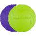 Vivifying Frisbee Dog - 2-Pack 15cm Natural Rubber Dog Frisbees for Land & Water (Green + Purple) - Ideal for Fun & Play - Buy Online on GoSupps.com