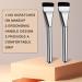 2-Piece Silvery Foundation Brush Set | Flat & Powder Brush for Liquid & Concealer | Perfect Gift for Women & Girls - Buy Online on GoSupps.com