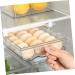 Mikinona Egg Storage Box Storage Drawers Fridge Crisper Fridge Egg Holder Bin Multifunction re-usable - Buy Online on GoSupps.com