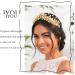 IYOU Bridal Wedding Headband Crown Gold Leaf Hair Bands Tiara Pearl Crystal Bridesmaid Bride Hair Accessories for Women - Buy Online on GoSupps.com
