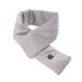 LKPomi USB heating scarf heated neck wrap smart 3 gears 25 to 45 electrical neck warmer made of cotton and carbon fiber for winter trips (gray)