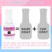 Dipping Powder 2 in 1 Essentials Kit | Base & Top Coat + Activator | 2x15ml Liquid Set for Nail Art | Professional Dip Manicure System - International Shipping Available - Buy Online on GoSupps.com