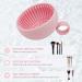 TUCANA Silicone Makeup Brush Cleaner | Portable Brush Scrubber Bowl for Cosmetics | Easy Cleaning Tool (Pink - Buy Online on GoSupps.com