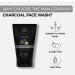 Shop The Man Company Activated Charcoal Face Wash for Men | Anti Pollution Acne Control Deep Cleansing | Ylang Ylang & Argan Oils - 100ml | All Skin Types - Buy Online on GoSupps.com