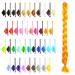 Mybraids 1-colored premium braid hair 2m long for Rasta braids Dreads crochet twist box braids cornrows art hair extensions braiding hairstyles (20-y orange)