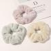 7 Pack Big Fuzzy Hair Drying Scrunchies - Frizz Free Traceless Faux Fur Bobbles Hair Ties - Buy Online on GoSupps.com