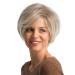 Wig Ladies Short Gold Synthetic Women Wavy Brazilian Curly Cosplay Hair 50s 60s 70s 80s