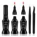 2PCS Nail Glue Pen Resin Polishing Agent (LED Light Cure Needed) Adhesive Resin Gem Jewelry Diamond Beads Stone Gel Nail Polish Crystal Polish Nail Foil Glue Gel Decor DIY Tools with 2 Tweezers 2 Pack