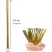 7.75'' Solid Gold Foil Drinking Straws Paper Cake Pop Sticks 100 Shiny Metallic Paper Straws for Juice Cocktail Milkshake 6*197mm - Buy Online on GoSupps.com