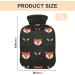 Buy Fox and Arrows Hot Water Bottle with Soft Cover - 2L Ideal for Winter Relief for Bed Hand Neck & Shoulders | Fast International Shipping - Buy Online on GoSupps.com