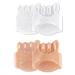 Jhtsole toe separator toe spacers toe slipper medium -to -cushion Bale toes Bale cushions hammer toes toes toes correct forefoot cushions 2 pair of white+beige