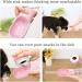 MAOCG Dog Water Bottle with Food Container - Multifunctional & Portable Dispenser for Walking - Combo Cup for Drinking & Eating - Pink - Buy Online on GoSupps.com
