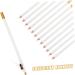 Outanaya 12pcs Eyebrow Pencil Sharpener Women Makeup Brow Pencil Wood Brow Pencil Wooden White - Buy Online on GoSupps.com