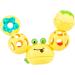 Appoo Rattleball for Babies - Soft Crab-Shaped Sensory Toy Easy-to-Hold Bite Ring for Teething & Exploration - Yellow Baby Ball - Buy Online on GoSupps.com