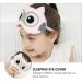 Owl Sleeping Plush Eye Cover - Cute Novelty Cartoon Animal Blindfold for Adults - Pink - Buy Online on GoSupps.com
