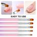 5-Part Professional Nail Brush Set | Gel & Acrylic Nail Tools for Extensions & Modeling - Buy Online on GoSupps.com