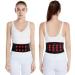 Back support belts self-warming lumbar support belts for men and women relief from pain in the lower back area adjustable breathable network back support for hernia (Color L Black