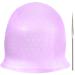 Silicone Highlight Cap Reusable Highlight Hair Cap Salon Hair Coloring Dye Cap with Hooks for Women Girls (Purple)