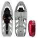Inook Expert Snowshoes I Snowshoes With Stew Aid I EU 36-47 I snowshoe set with practical snowshoes carrying bag I individually size adjustable and many patented functions