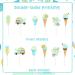 Cheereveal 24 Pieces Ice Cream Cupcake Toppers 6 Shapes Blue Ice Cream Cupcake Picks Hawaii/Sweet Summer Theme Baby Shower Birthday Party Cake Decorations Supplies - Buy Online on GoSupps.com