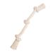 Mammoth Flossy Chews 100 Percent Natural Cotton Rope Dog Toys - Premium White Knot Dog Rope Toy - Interactive Dog Tug Toy - Tug Dog Chew Toy for Small to Medium Dogs - Medium 20" Medium 20