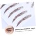 DOITOOL 4pcs Eyebrow Stickers Makeup Stencil Waterproof Bionic Eyebrow Imitation Eyebrow 3d Applique Make up - Buy Online on GoSupps.com