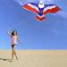 Patriotic Eagle Kite for Adults & Kids | Easy-to-Fly Beach & Outdoor Activities | 73-200ft Wingspan | Includes Swivel Line & Polyester Bag - Buy Online on GoSupps.com