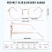 Duogege Vintage Oval Metal Reading Glasses for Men & Women - Anti-Blue Light Presbyopia Glasses Stylish Computer Glasses Gold 1.5 Diopters - Buy Online on GoSupps.com