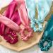 Hair Scarf Scrunchies Bow Scrunchies for Hair Chiffon Floral Scarf BowPonytail Holder for Women Girls (liangA) - Buy Online on GoSupps.com
