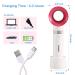 Portable USB Rechargeable Bladeless Mini Fan for Eyelash Extensions - White - Buy Online on GoSupps.com