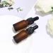 Exceart 10-Pack Empty Drip Bottles - Glass Essential Oil Dropper Bottles for Easy Filling - Brown BPA-Free Containers - Buy Online on GoSupps.com