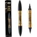 Eyebrow Pencil Liquid Eyebrow Pen 2 in 1 Dual-ended Eyebrow Waterproof & Long Lasting Liquid Eyeliner Pen Four-tip Brow Pencil for Women Gift Light Coffee - Buy Online on GoSupps.com