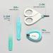 MOTHER-K 4-in-1 Baby Nail Kit - Nail Clipper, Tweezer, File, and Scissor for Newborns, Infants, and Toddlers - Buy Online on GoSupps.com